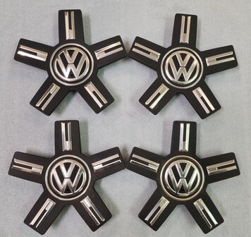 Origineel 4x Naafkap Naafkapjes VW Touareg 760601149