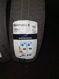 Winterbanden Winter Vredestein 165 60 R15 77H 3 stuks ongebruikt