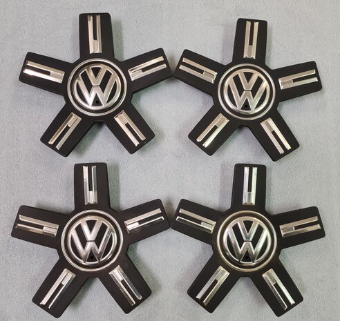 Origineel 4x Naafkap Naafkapjes VW Touareg 760601149